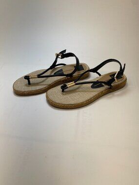 Dolce Vita Women's Meryl Black hong Espadrille Sandal Sz 8